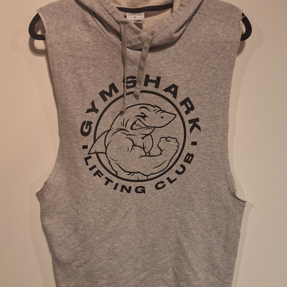 2 Set Gymshark Lifting Club Graphic Tee - Light Gray & Brown - Picture 2 of 13
